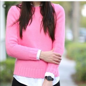 JCREW women’s sweater pink size small